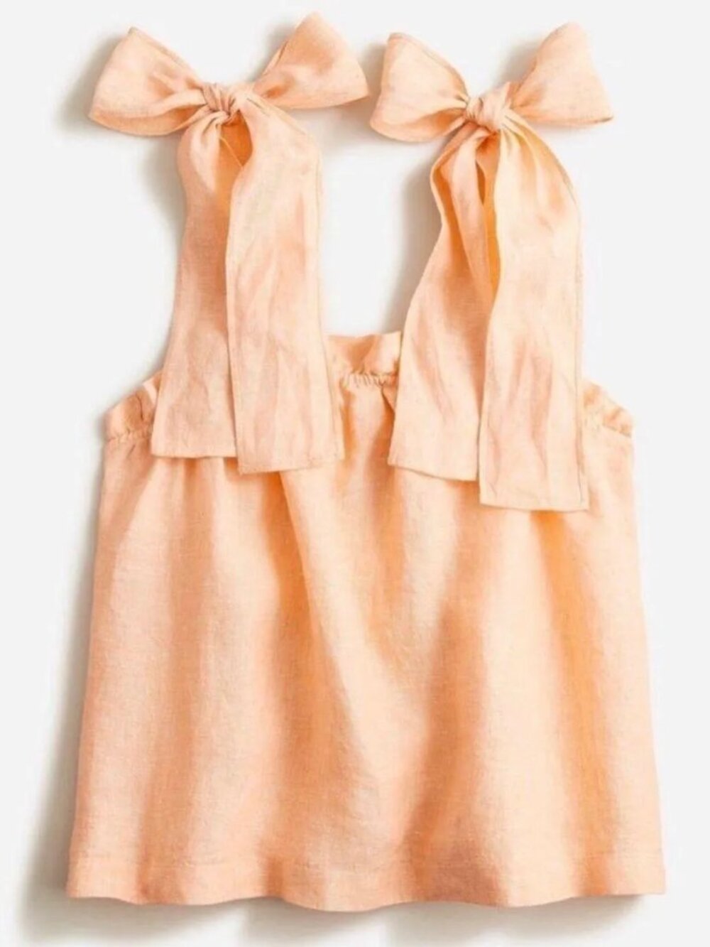 J.Crew Linen Shoulder-Tie Tank